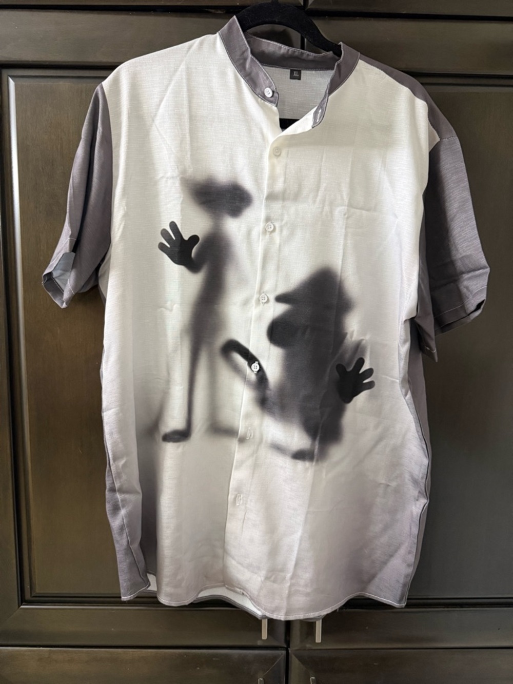 Men's Short-Sleeve Button-Up Shirt ARCHAEOLOGICAL TEAM SHADOW